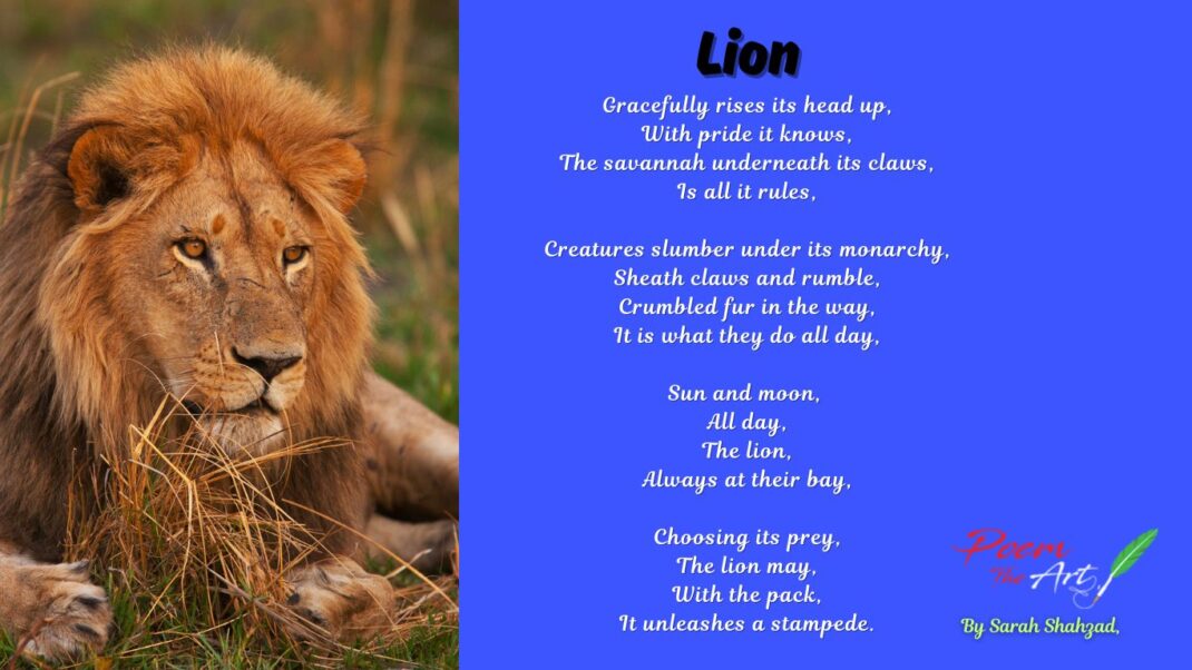 Lion Poem The Art Expressing Oneself Is Art lion-poem-the-art-expressing-oneself-is-art