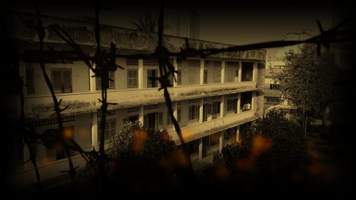 Ruins of a city caught in conflict, representing the human cost of war described in the poem Despicable Us